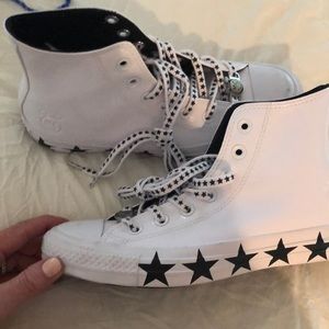 Converse high top sneaker white patent